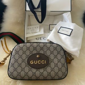 NEW GUCCI NEO VINTAGE GG SUPREME MESSENGER BAG